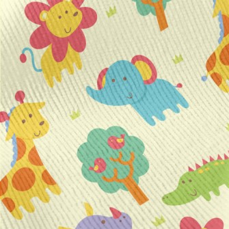 Cute And Adorable African Anim Standard Corduroy