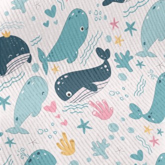 Cute Whale Painting Standard Corduroy