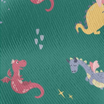 Cartoon Cute Dragon Standard Corduroy