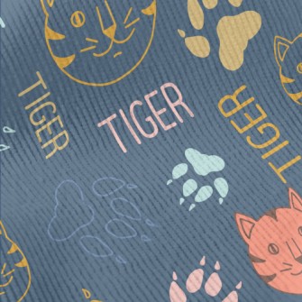 Simple Color Line Cat Standard Corduroy