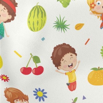 Happy Summer Kids Stretch Ponte