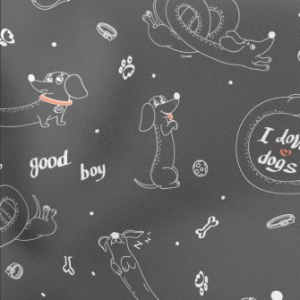 American Cartoon Dog Stretch Ponte
