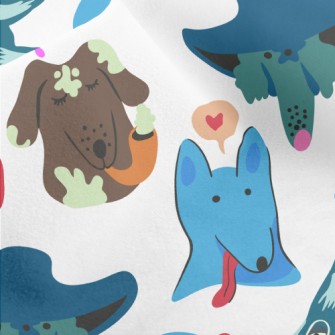 Colorful Graffiti Dog Micro Fleece
