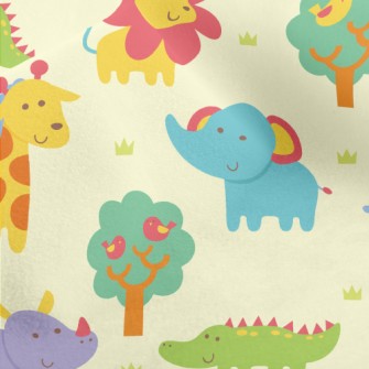 Cute And Adorable African Anim Micro Fleece