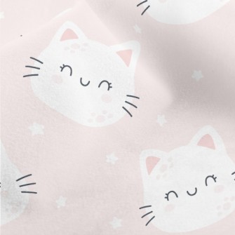 Cat With Gentle Smile Micro Fleece