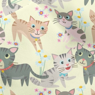 Gentle And Cute Cat Micro Fleece