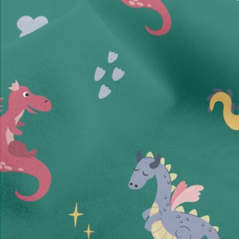 Cartoon Cute Dragon Micro Fleece
