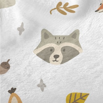 Autumn Cute Animals Minky