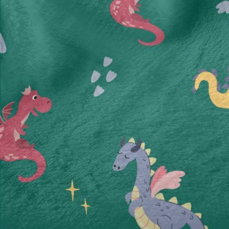 Cartoon Cute Dragon Minky