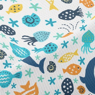 Beautiful Marine Life Piqué