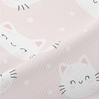 Cat With Gentle Smile Piqué