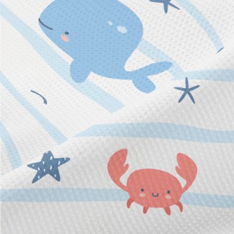 Cute And Gentle Sea Creatures Piqué