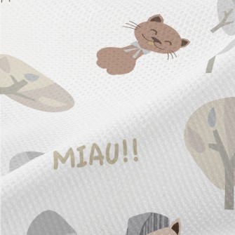 Gentleman Cat And Nightcap Cat Piqué