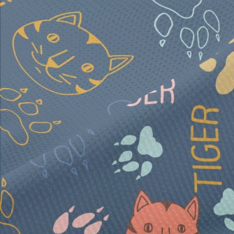 Simple Color Line Cat Piqué