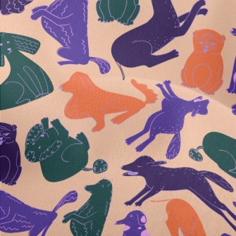 Silhouette Line Colored Dog Lightweight Performance Linen