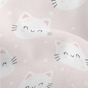 Cat With Gentle Smile Lightweight Performance Linen