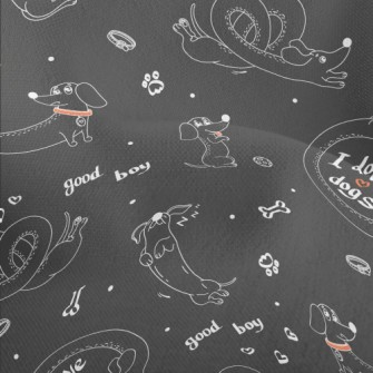 American Cartoon Dog Lightweight Performance Linen