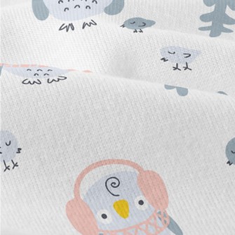Winter Forest Owl Modern Jersey