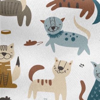 American Style Cat Jersey Backed Fleece