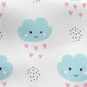 Clouds Of Love Jersey Backed Fleece