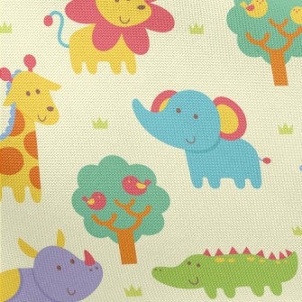 Cute And Adorable African Anim Pongee