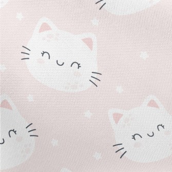 Cat With Gentle Smile Pongee