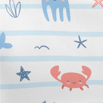 Cute And Gentle Sea Creatures Pongee