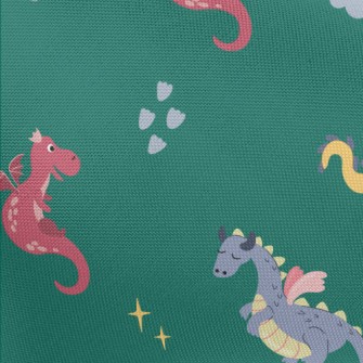Cartoon Cute Dragon Pongee