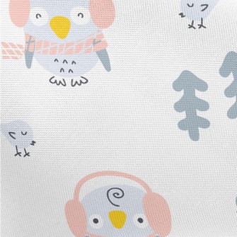 Winter Forest Owl Pongee