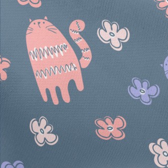 Colorful Gentle Cat Flowers Pongee