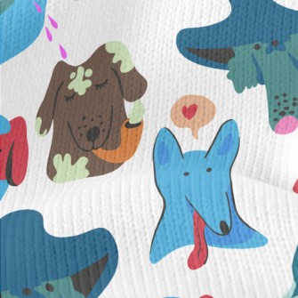 Colorful Graffiti Dog Stretch Jersey