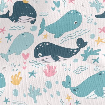 Cute Whale Painting Stretch Jersey