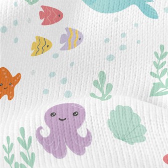 Cute And Lovely Marine Creatur Stretch Jersey