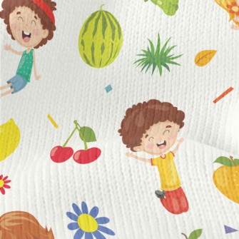 Happy Summer Kids Stretch Jersey