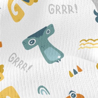 English Letters That Turn Into Stretch Jersey