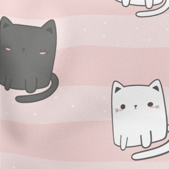 Small Harmless Cat Lightweight Cotton Poplin