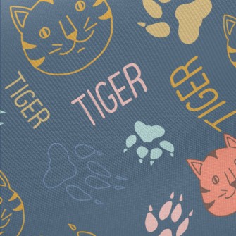 Simple Color Line Cat Midweight Cotton Poplin