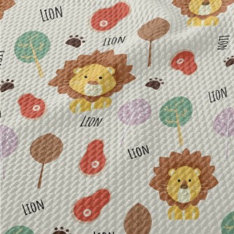 Cute Cool Lion Birdseye Piqué