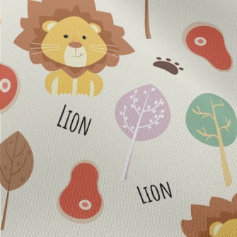 Cute Cool Lion Chiffon