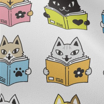 Cat Studying Hard Chiffon