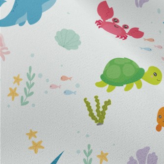 Children&#39;s Cartoon Sea Wor Chiffon