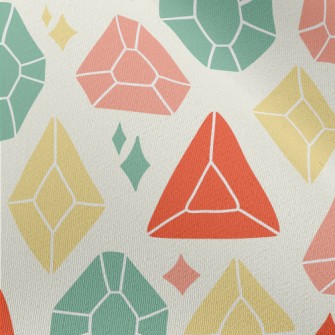 Colorful Shiny Gemstones Chiffon