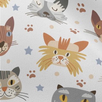 Cartoon Cute Cat Chiffon