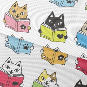 Cat Studying Hard Waterproof Oxford