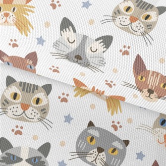 Cartoon Cute Cat Waterproof Oxford