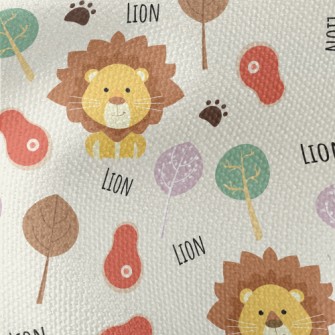 Cute Cool Lion Waterproof Canvas