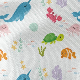 Children&#39;s Cartoon Sea Wor Waterproof Canvas