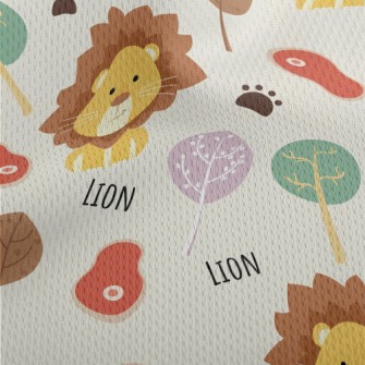 Cute Cool Lion Athletic Mesh Flat Back