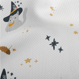 Halloween Cute Cat Athletic Mesh Flat Back