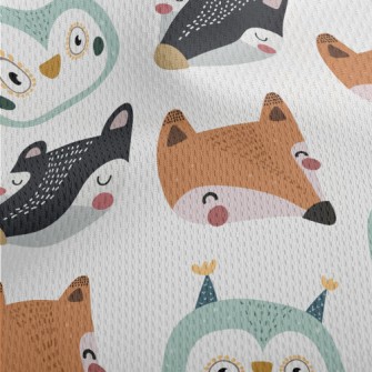 Children's Drawing Style F Athletic Mesh Flat Back